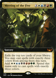 Meeting of the Five (Extended Art) [Streets of New Capenna]