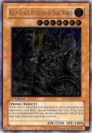 Reign-Beaux, Overlord of Dark World [STON-EN017] Ultimate Rare