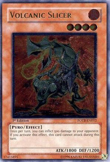 Volcanic Slicer [FOTB-EN012] Ultimate Rare