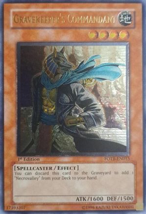 Gravekeeper's Commandant [FOTB-EN015] Ultimate Rare