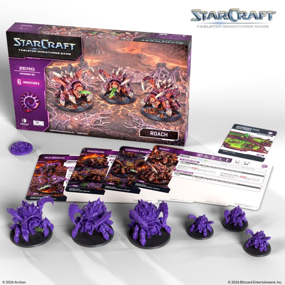 Starcraft Miniatures Game: Zerg - Roach Expansion Set