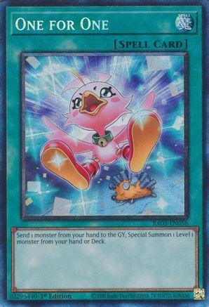 One for One (Alternate Art) (CR) [RA03-EN056] Prismatic Collector's Rare