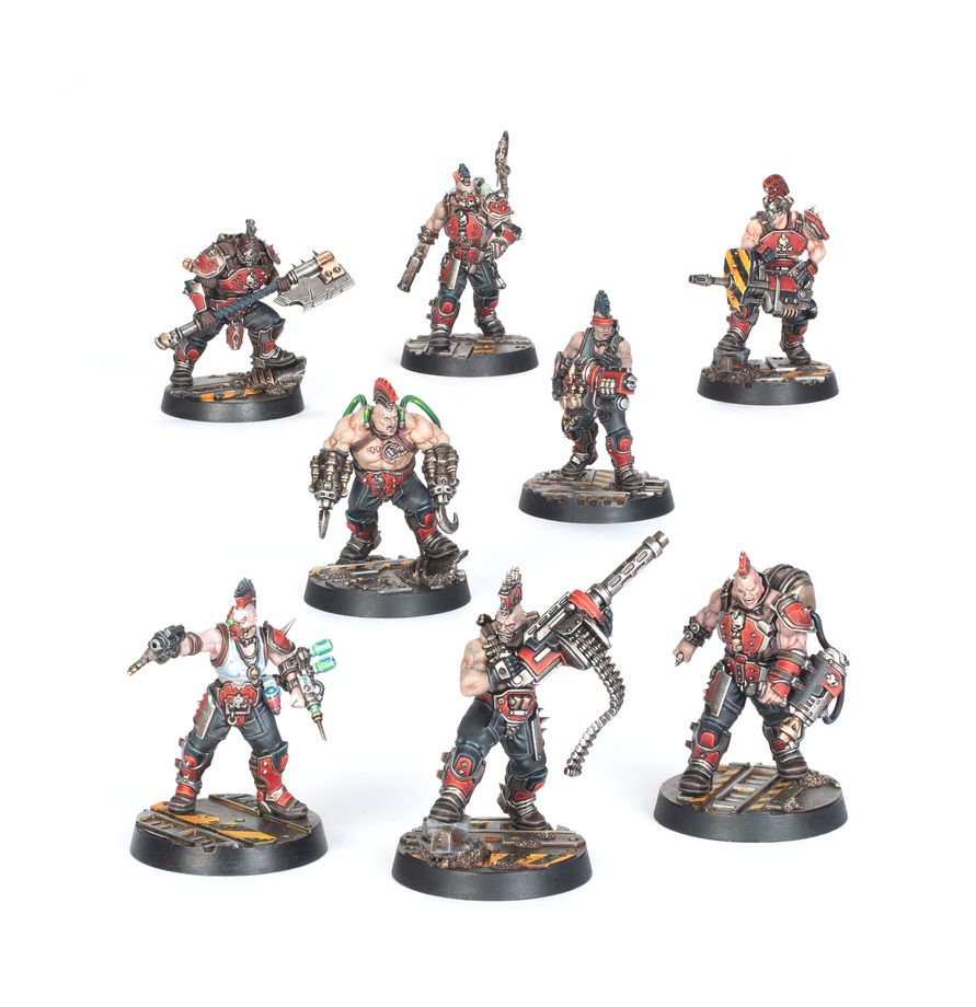 Necromunda: Goliath Forge Bosses and Sumpkrocs