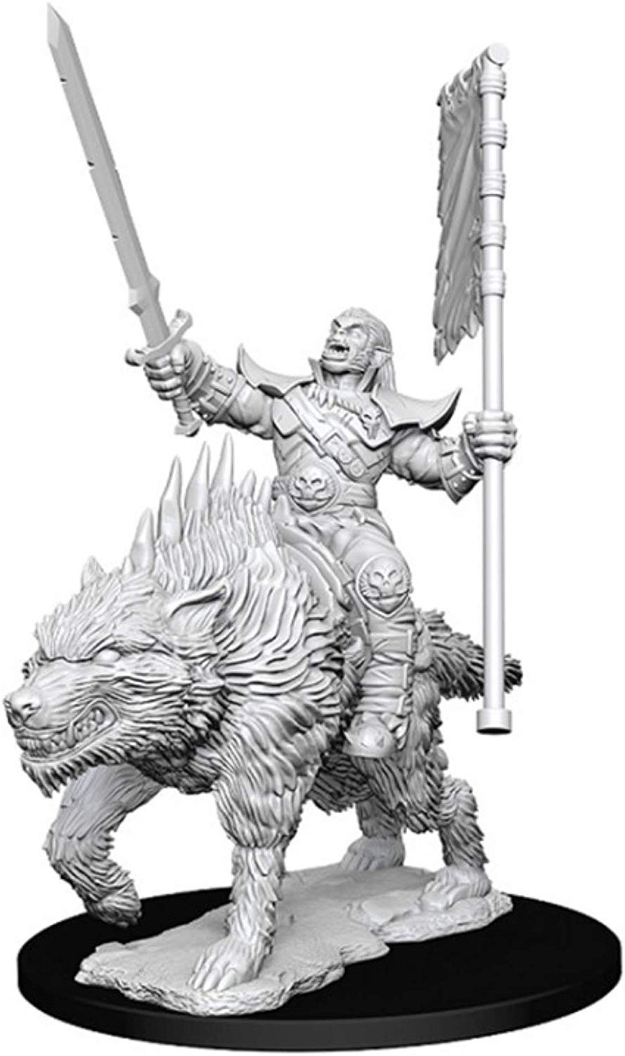 Pathfinder Deep Cuts: Orc on Dire Wolf