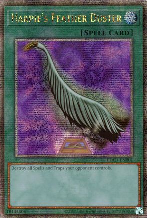 Harpie's Feather Duster (Alternate Art) [EDC1-EN001] Quarter Century Secret Rare