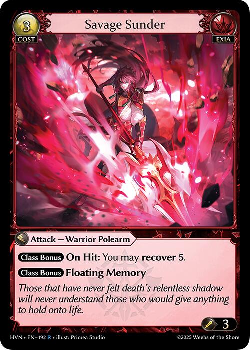 Savage Sunder (192) [Abyssal Heaven]