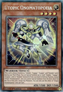 Utopic Onomatopoeia [RA04-EN028] Prismatic Collector's Rare