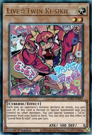 LiveTwin Ki-sikil [RA04-EN035] Prismatic Ultimate Rare