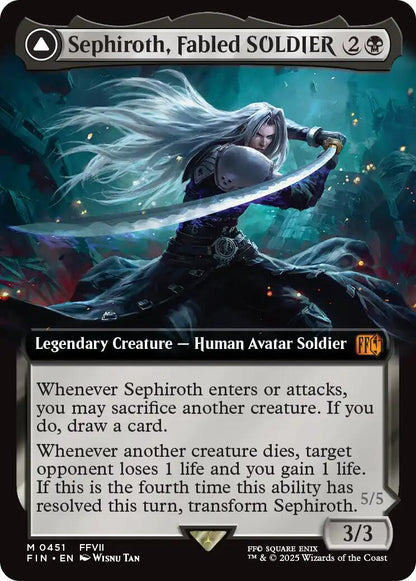 Sephiroth, Fabled SOLDIER // Sephiroth, One-Winged Angel (Extended Art) [FINAL FANTASY]