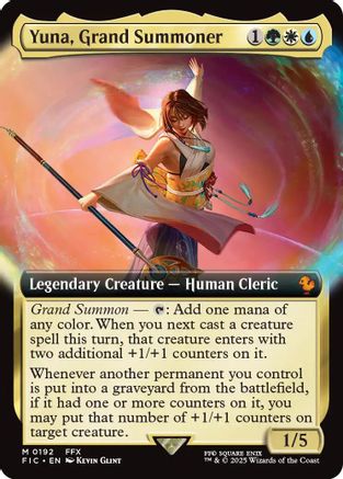 Yuna, Grand Summoner (Extended Art) [FINAL FANTASY Commander]
