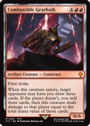 Combustible Gearhulk [FINAL FANTASY Commander]