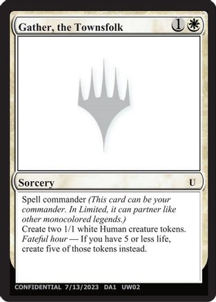 Gather, the Townsfolk [Unknown Event]