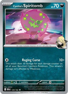 Cynthia's Spiritomb (129/182) [Scarlet & Violet: Destined Rivals]
