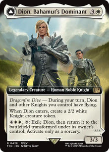 Dion, Bahamut's Dominant // Bahamut, Warden of Light (Extended Art) [FINAL FANTASY]