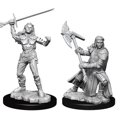 Nolzur's Marvelous Miniatures: Female Half Orc Fighter