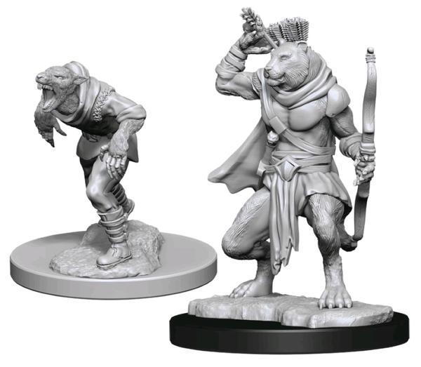 Nolzur's Marvelous Miniatures: Wererat and Weretiger