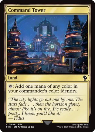 Command Tower (0486) (Surge Foil) [FINAL FANTASY Commander]