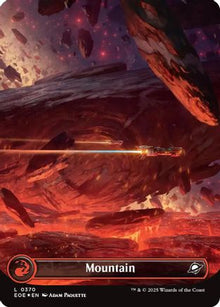 Mountain (0370) (Borderless) (Galaxy Foil) [Edge of Eternities]