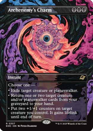Archenemy's Charm (Borderless) [Edge of Eternities]