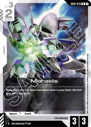 Michaelis (GD01-076) - Newtype Rising