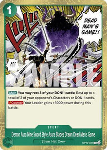 Demon Aura Nine Sword Style Asura Blades Drawn Dead Man's Game [Legacy of the Master]