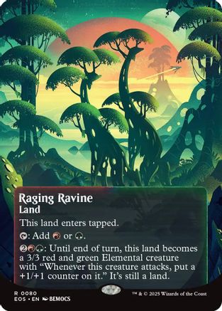 Raging Ravine (0080) (Borderless) [Edge of Eternities: Stellar Sights]