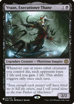 Vraan, Executioner Thane [The List]