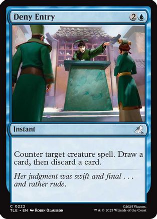 Deny Entry [Avatar: The Last Airbender: Eternal-Legal]