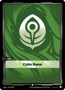 Calm Rune (042/298) - Origins Foil