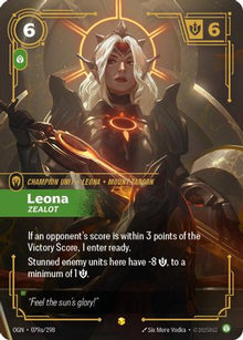 Leona - Zealot (Alternate Art) (079a/298) - Origins Foil
