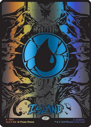 Island (1951) (Raised Foil) [Secret Lair Drop Series]