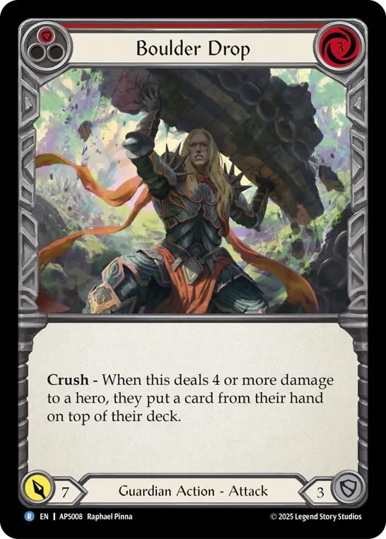 Boulder Drop (Red) [APS008] (Armory Deck: Pleiades)
