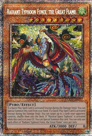 Radiant Typhoon Fonix, the Great Flame (Starlight Rare) [DOOD-EN017] Starlight Rare