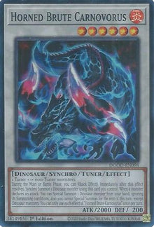 Horned Brute Carnovorus [DOOD-EN098] Super Rare