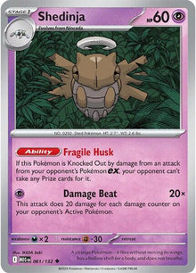 Shedinja (061/132) [Mega Evolutions: Base Set]