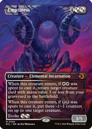 Emptiness (Borderless) [Lorwyn Eclipsed]