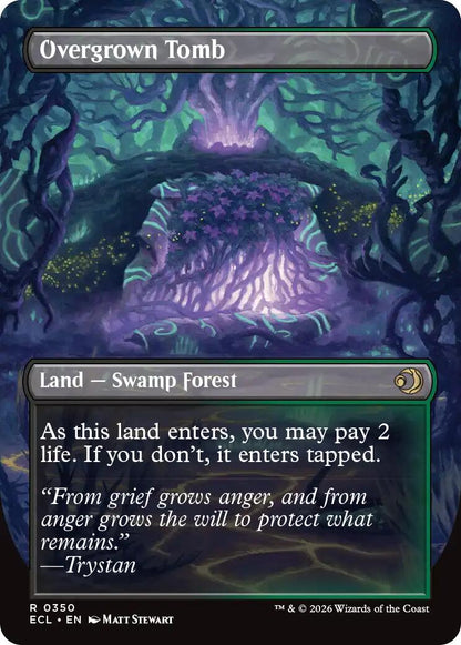 Overgrown Tomb (Borderless) [Lorwyn Eclipsed]
