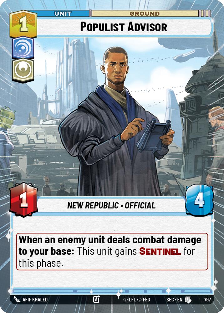 Populist Advisor (797) (Hyperspace Foil) (797) [Secrets of Power]