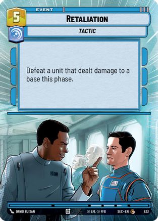 Retaliation (833) (Hyperspace Foil) (833) [Secrets of Power]