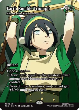 Earth Rumble Triumph - Return of the Wildspeaker (Borderless) [Avatar: The Last Airbender: Eternal-Legal]