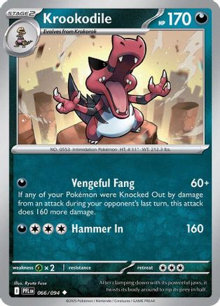 Krookodile (066/094) [Mega Evolution: Phantasmal Flames]