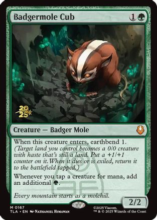 Badgermole Cub [Avatar: The Last Airbender Prerelease Cards]