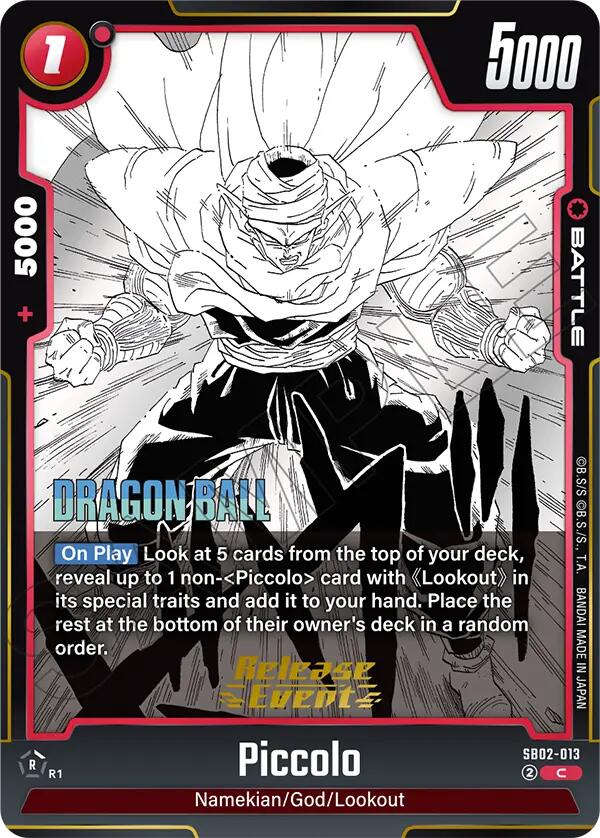Piccolo (SB02-013) [Manga Booster 02 Release Event Cards]