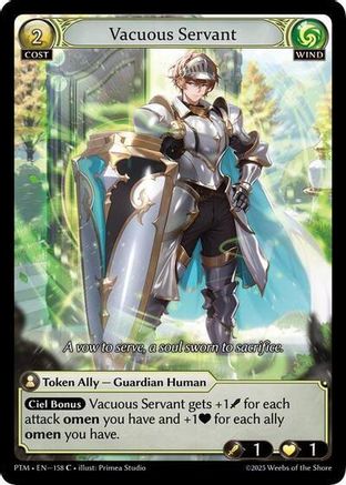 Vacuous Servant (Curio Foil) (158) [Phantom Monarchs]