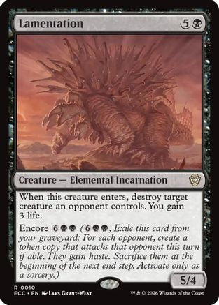 Lamentation [Lorwyn Eclipsed Commander]