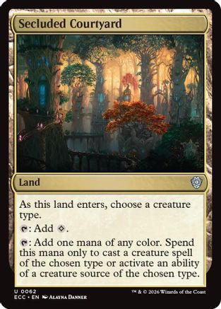 Secluded Courtyard [Lorwyn Eclipsed Commander]
