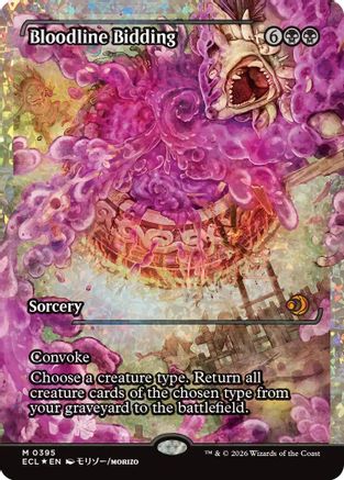 Bloodline Bidding (Showcase) (Fracture Foil) [Lorwyn Eclipsed]