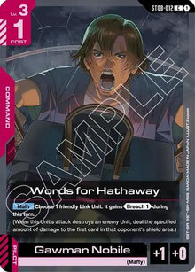 Words for Hathaway (ST08-012) - Starter Deck 08 Flash of Radiance
