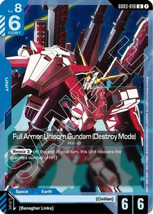 Full Armor Unicorn Gundam (Destroy Mode) (GD03-010) - Steel Requiem