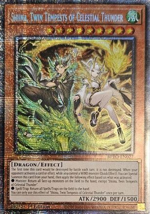 Shiina, Twin Tempests of Celestial Thunder [BPRO-EN027] Starlight Rare